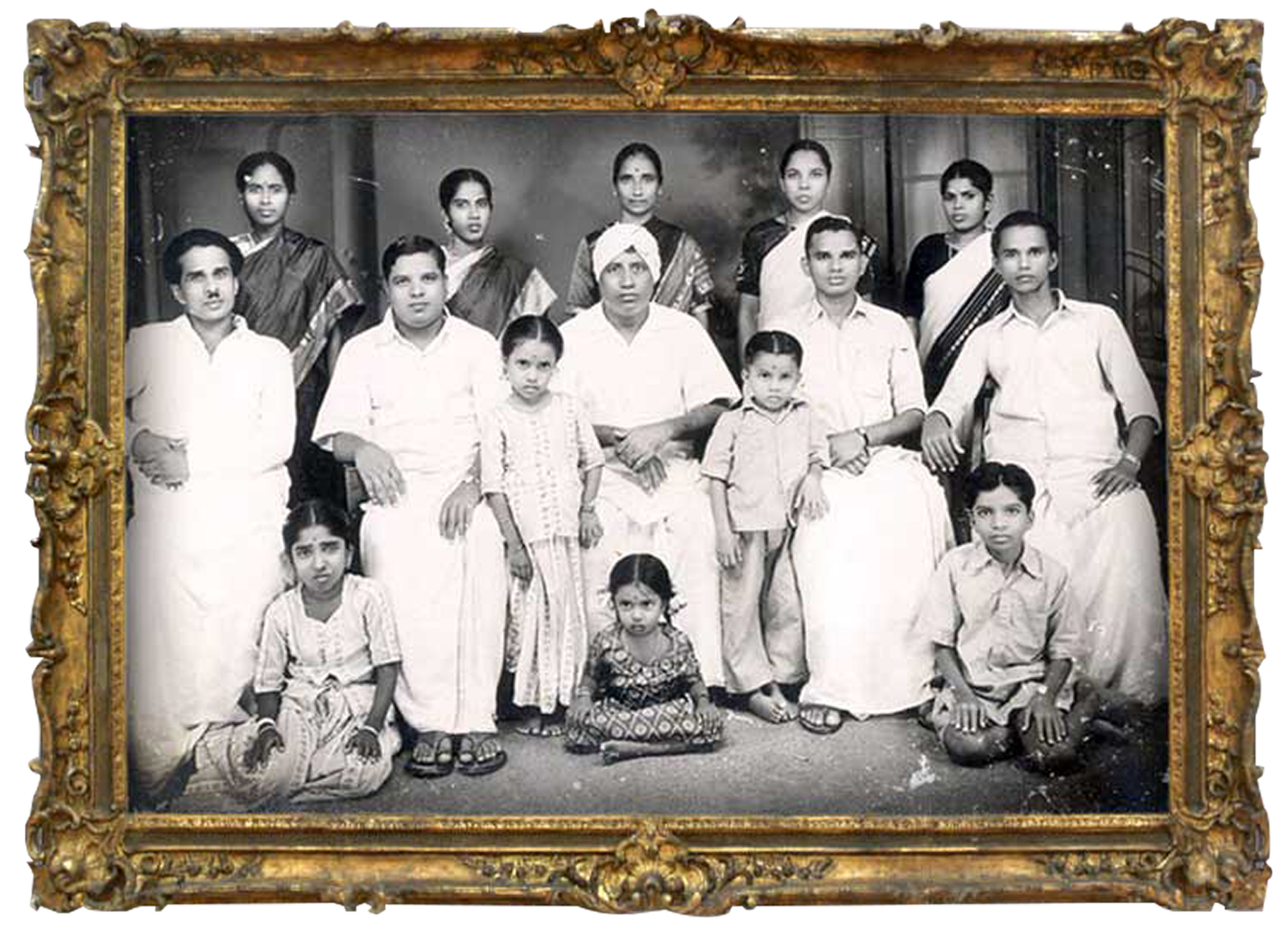 Traditional family portrait